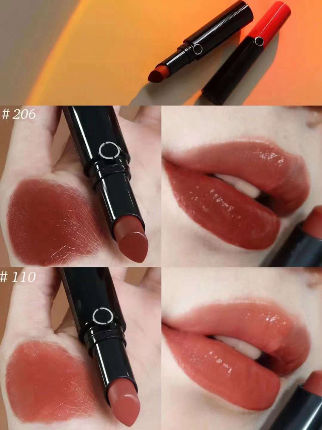 Classical Designer Black Tube Lipstick Long Wear High Quality Lightweight Matte Lipstick Waterproof Lip Balm High Pigmented Moisturizing Lip Tints Makeup