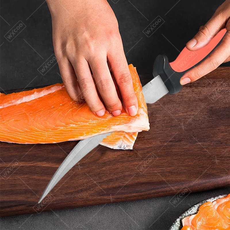 WXCOO tra shark Japanese chef cooking sushi Srl knife stainless steel fish fillet knife Mti pose fruit ingredient knife Y241227