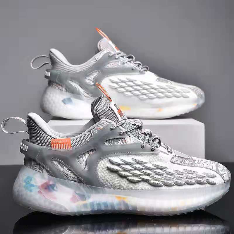 Running Shoes men Training Shoes mesh Breather Non Slip Wear-resistant Platform Sneakers