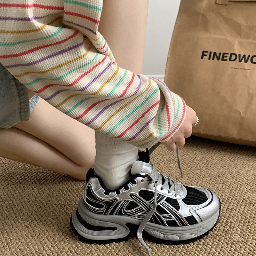 Free shipping new designer casual womens Platform sneakers breathable ladies shoes flat lace up women outdoor sports trainers size eur 35-43