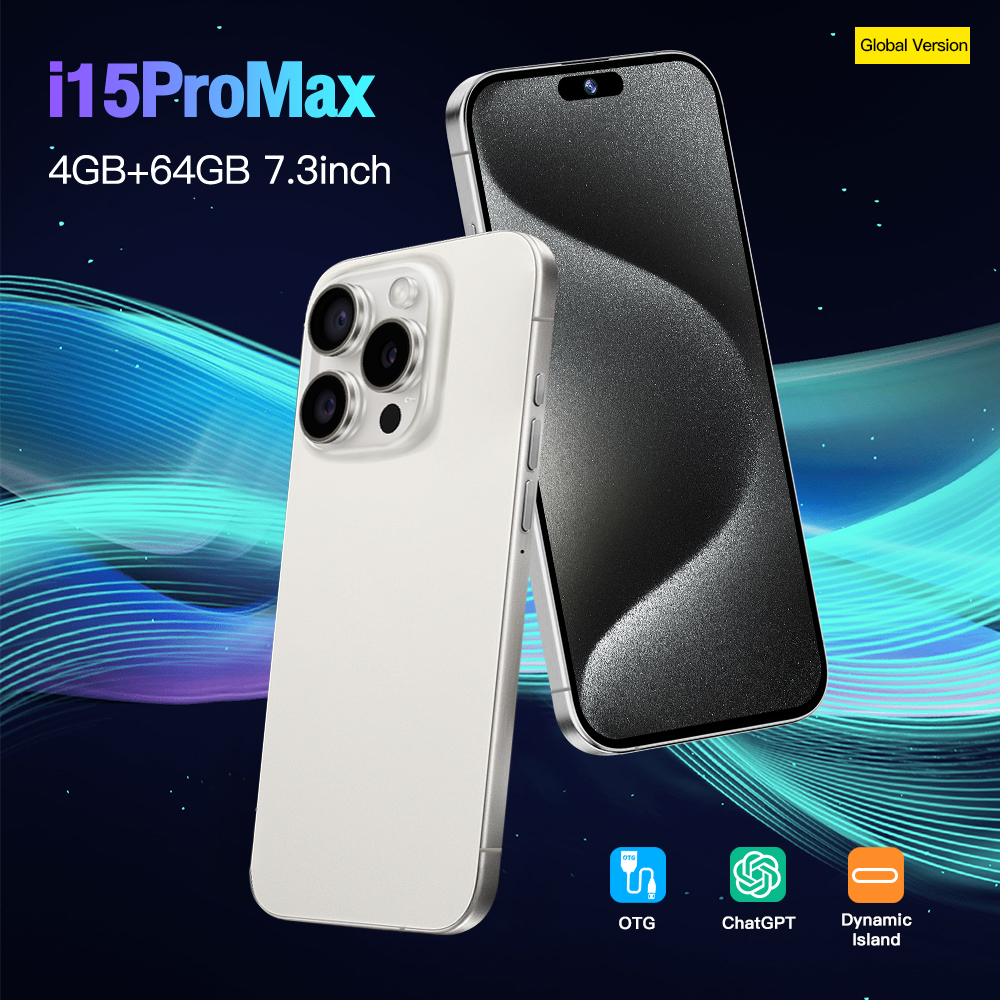Android14 i15Pro max smartphone dual SIM dual standby 7.3 screen face recognition 12GB+512GB 2 units starting price