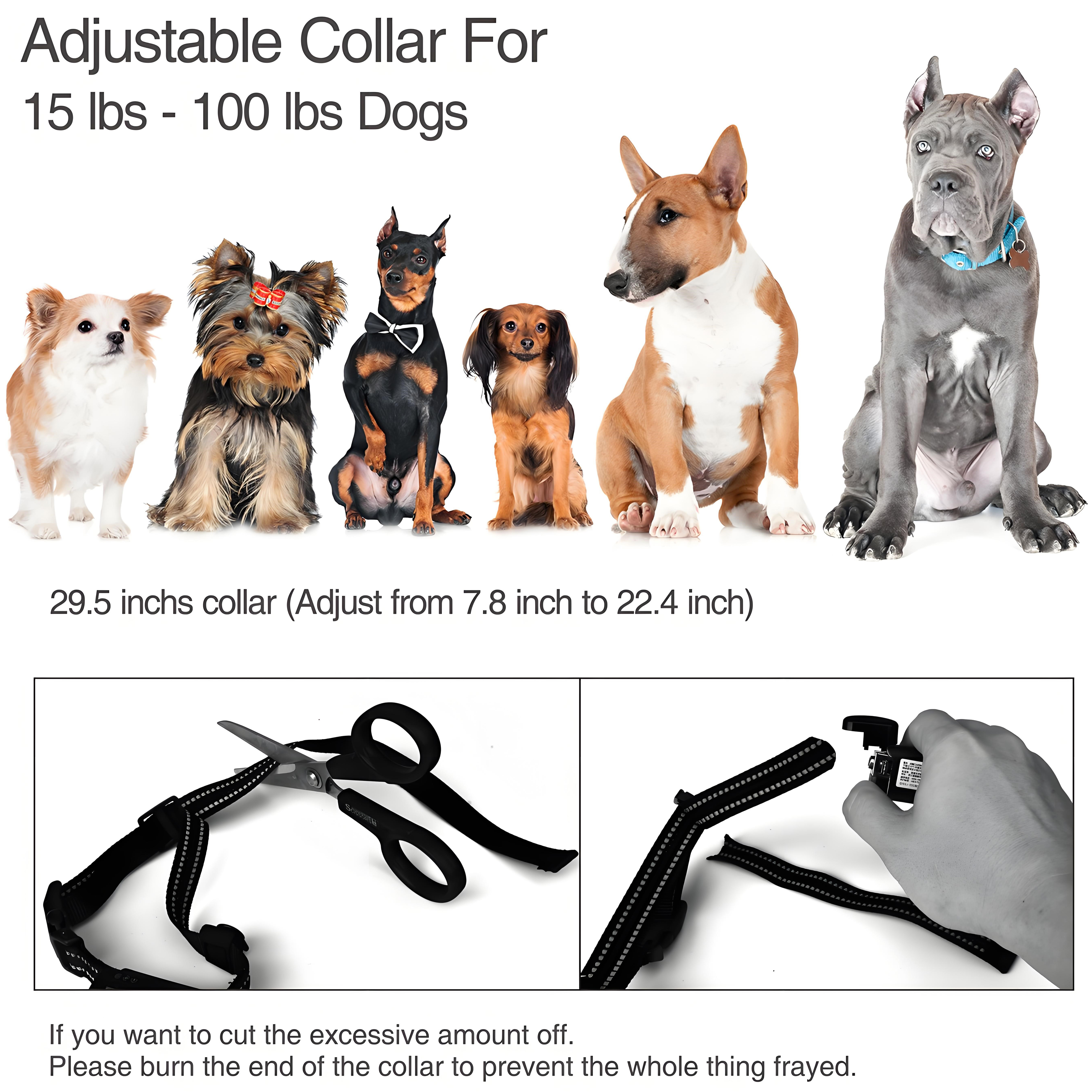 Dog Training Collar/Auto-barking Stopper 2 in 1 Function 500m Remote Control Range Waterproof Pet Electric Collar For Most Dogs