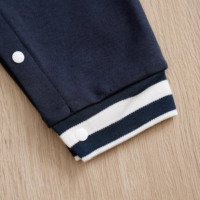 born Baby Baseball Clothes 0 3 6 9 12 Months Boston Cotton Long Sleeve Footies Toddler Boy Clothes Kids Jumpsuit Pyjama Bebe 241226