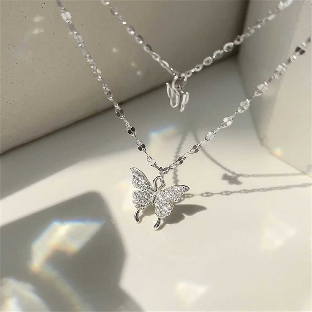 Clavicle Chain Elegant Fashion Fashionable Sparkling Pendant Necklace Niche Neck Accories There Must Be NecklaceXJ241227