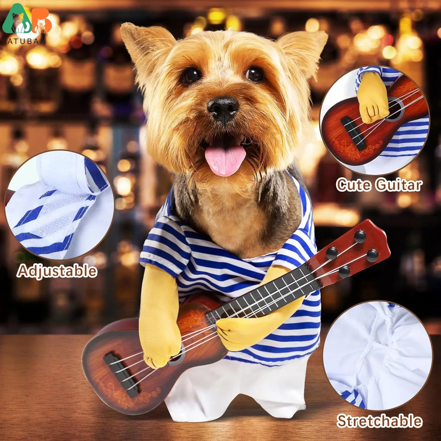 2Pc Cowboy Rider Dog Costume Knight Style Pet Costume with Doll and Hat Funny Halloween Costumes for Pet Clothes Cosplay Apparel 241225