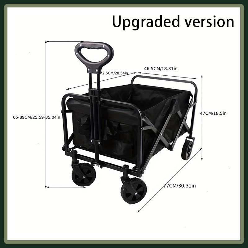 ddmyoutdoor China domestic camping trailer RV small trailer large capacity beach buggy portable heavy-duty Portable folding cart sports cart camping c