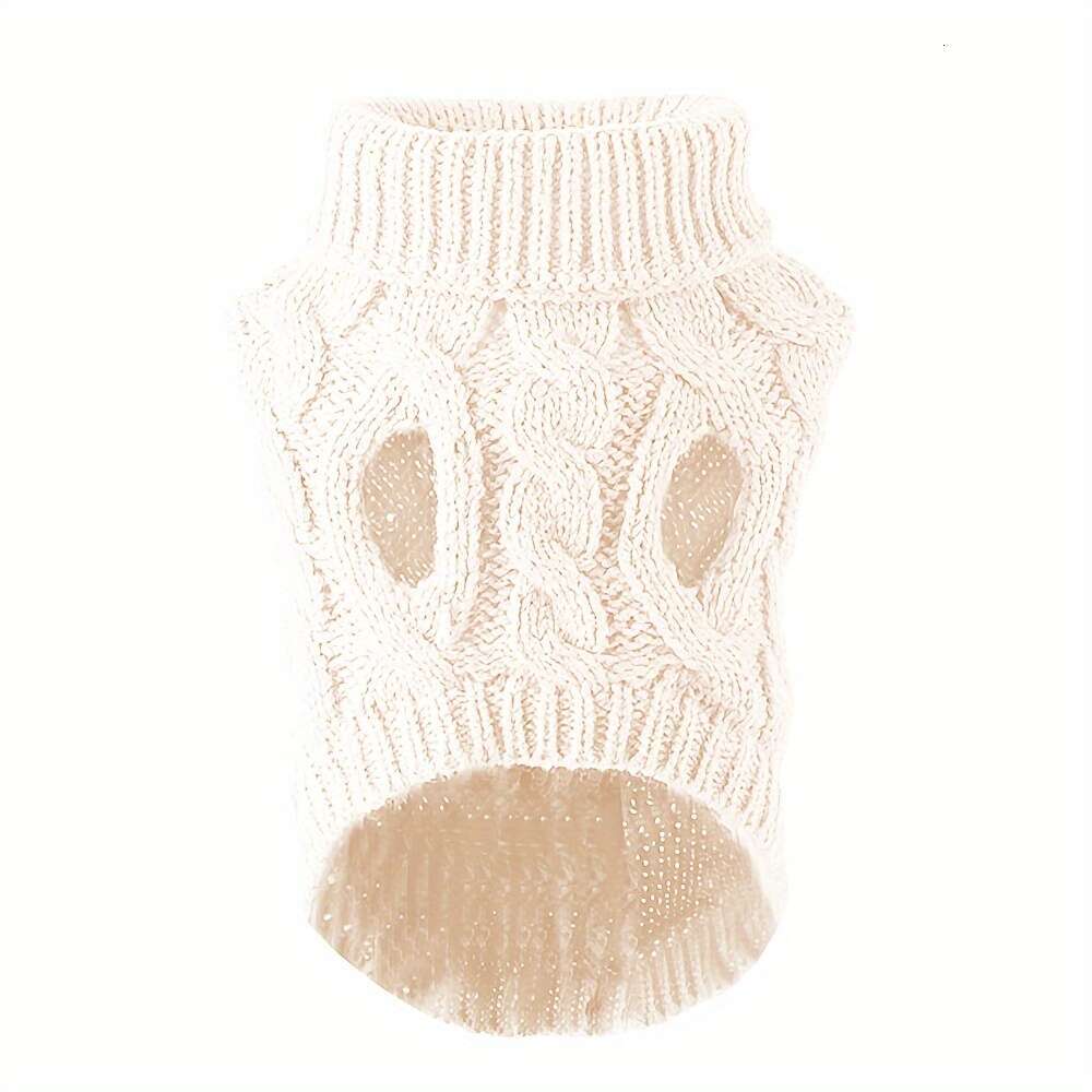 Cozy Knit Pet Sweater Cats & Dogs - Warm Pullover, Ideal for Small to Medium Breeds, hine Washable