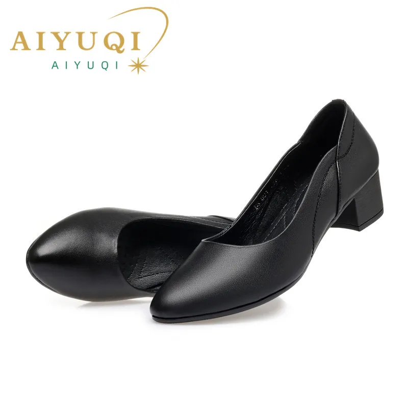 AIYUQI Women Shoes Ladies Footwear Autumn Genuine Leather Women Shoes Lady Formal Wear Female Office Shoes