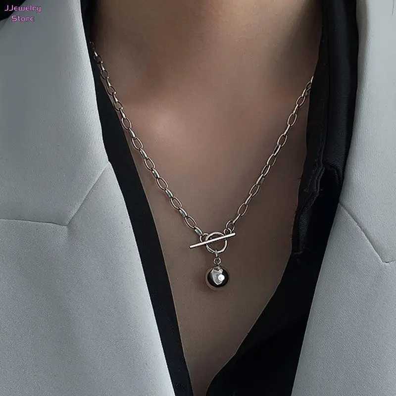 Cuban Chain Necklace Women New Fashion Toggle Clasp Stainl Steel Chain Necklace For Women Jewelry GiftXJ241227