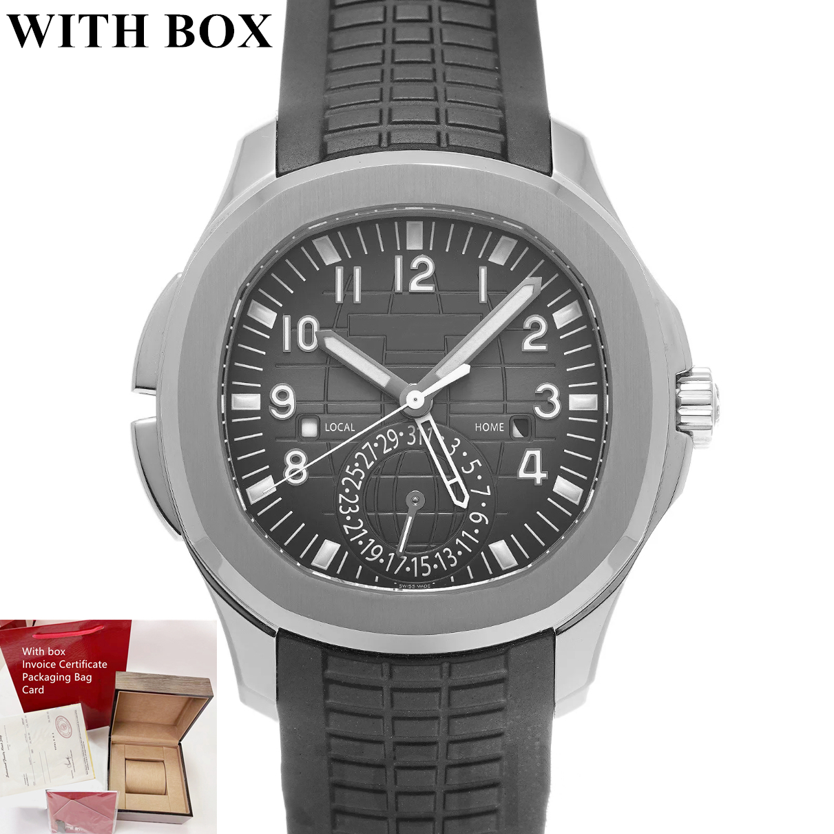 2024 SWISS Brand PTK AQUANA 5164 Automatic Mechanical Watches Designer Movement Casual Stainless Steel Mens Watch Sapphire Glass Man Watchwrist Free shipping