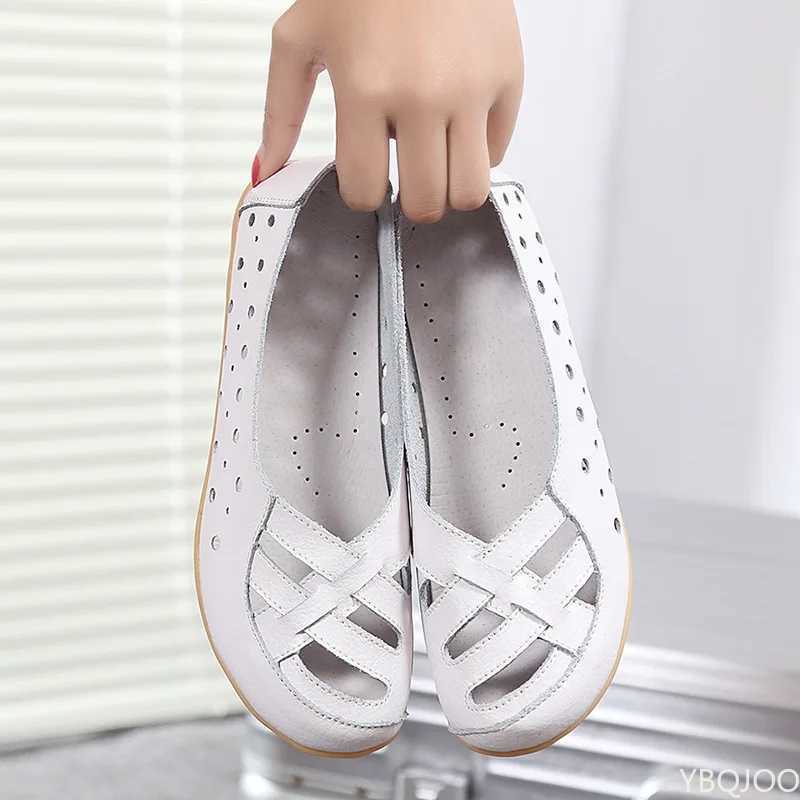 High Quality Women Flats Shoes Slip on Shoes For Women FAshion Womens Flat Genuine Leather Women Shoes Casual Female Shoes Women T241227