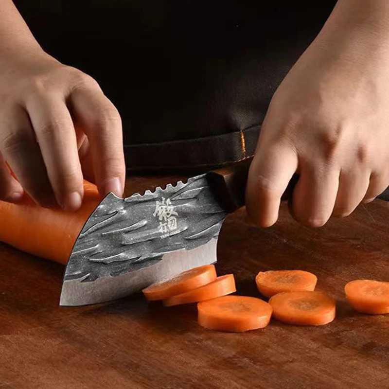 Forged Kitchen Cleaver Chef Knife Slicing Boning Peeling But Knife Meat Vegetable Cutting Paring Tools Y241227