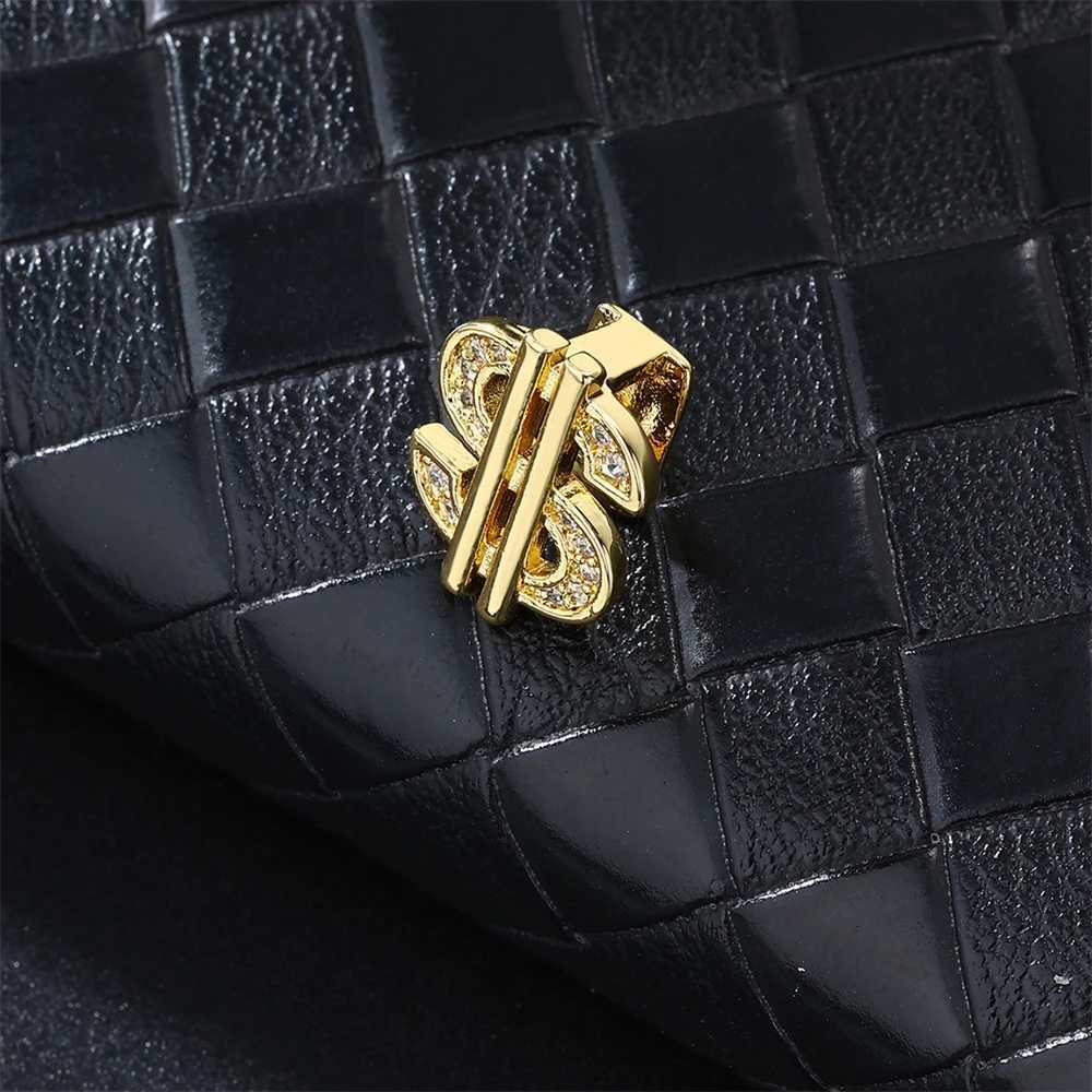 D Z Hip Hop 2pcs/lot Single Dollar Teeth Grillz For Men Women d Out Cubic Zircon Dental Grills Tooth Cs Party Bo Jewelry W241227