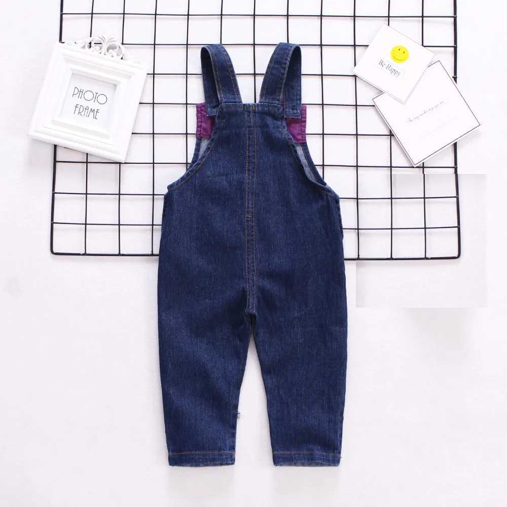DIIMUU 1 2 3 Year Old Preschool Boys Denim Pants Baby Long Coat Dungarees Childrens Boys Jeans jumpsuit Boys Bottom Trouser Clothing W241227