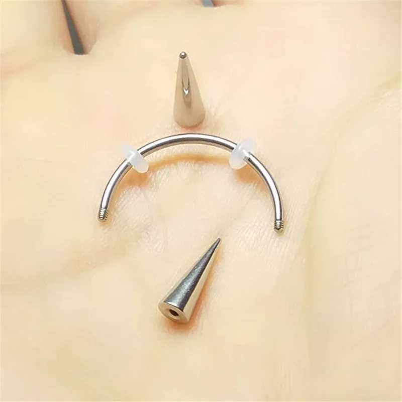 Stainl Steel Vampire Teeth Piercing Jewelry C Rod Face Lips Tiger Teeth Surgical Bo Piercing Teeth Decoration W241227