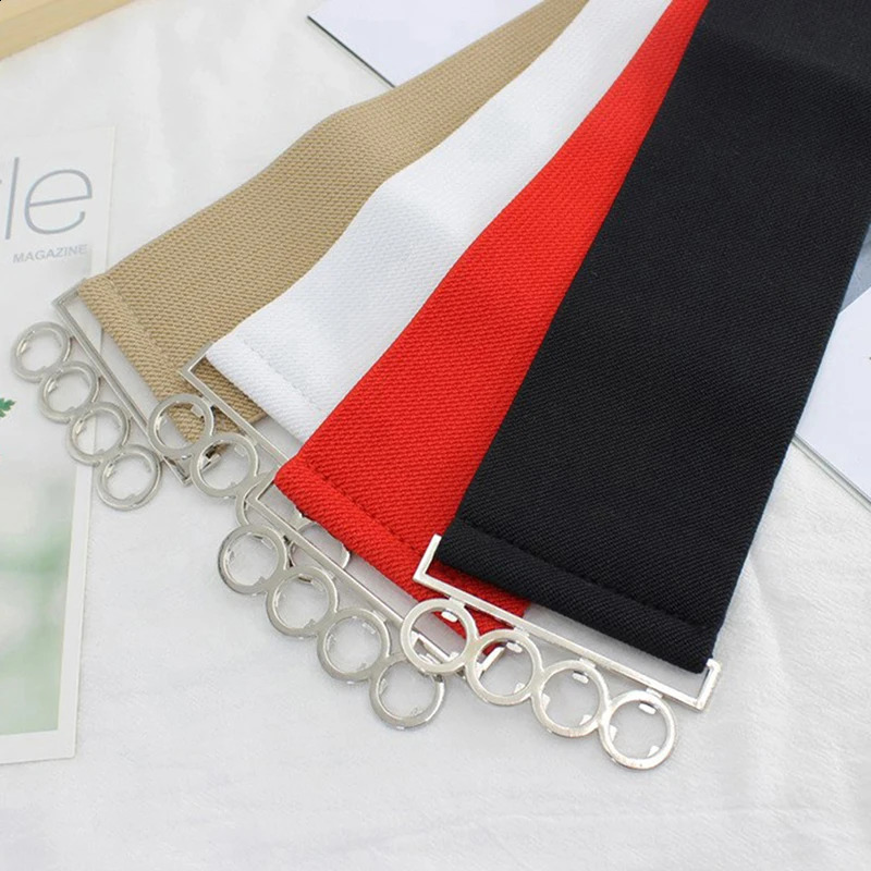Fashion Womens Retro Width Belt Metal Elastic Waistband Stretch Buckle Girls Waist Seal for Women Dress Accessories 241225