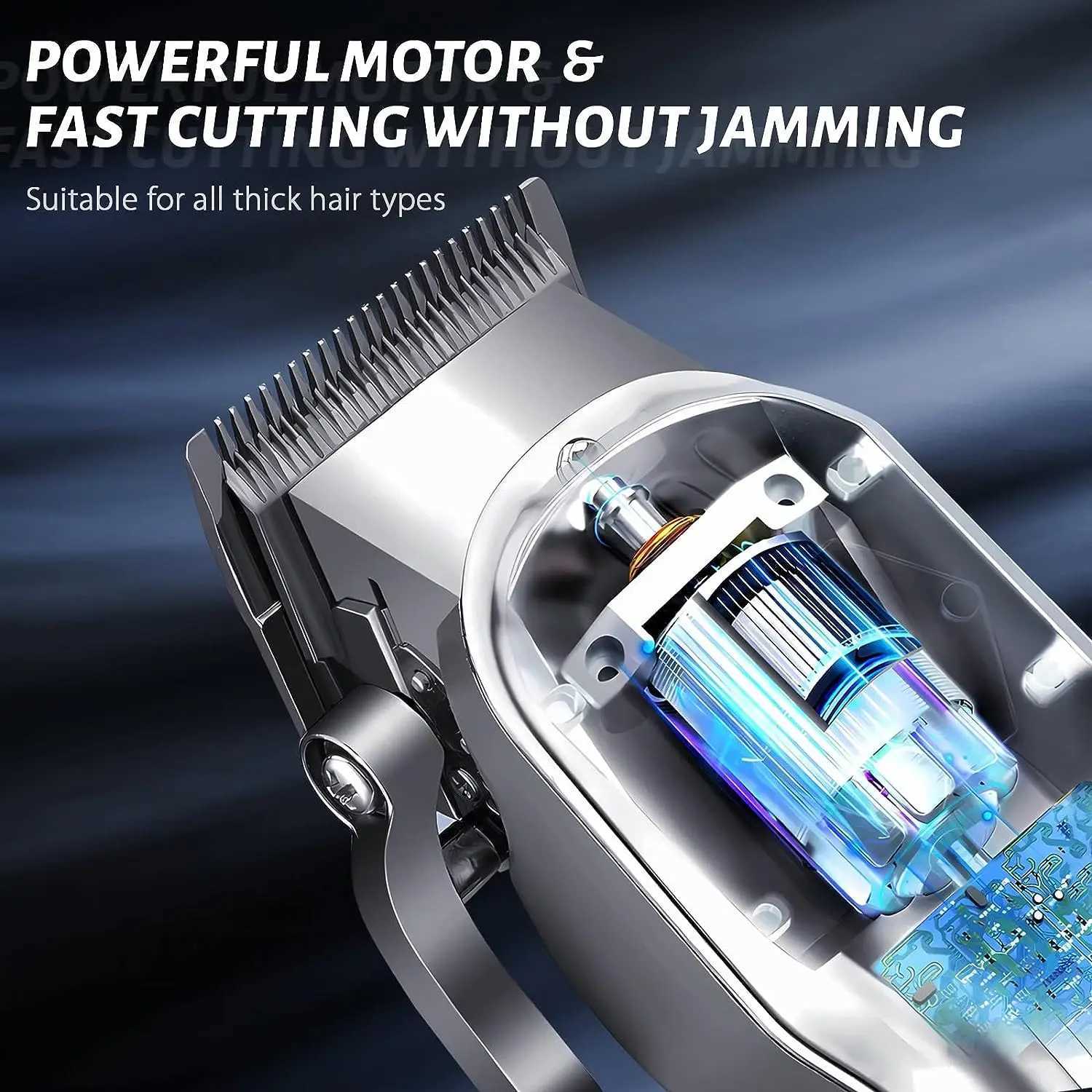 2024 Home appliance Hair Clippers Professional Cordless Clippers Hair Cutting Beard Barbers Electric shaver for men W241227
