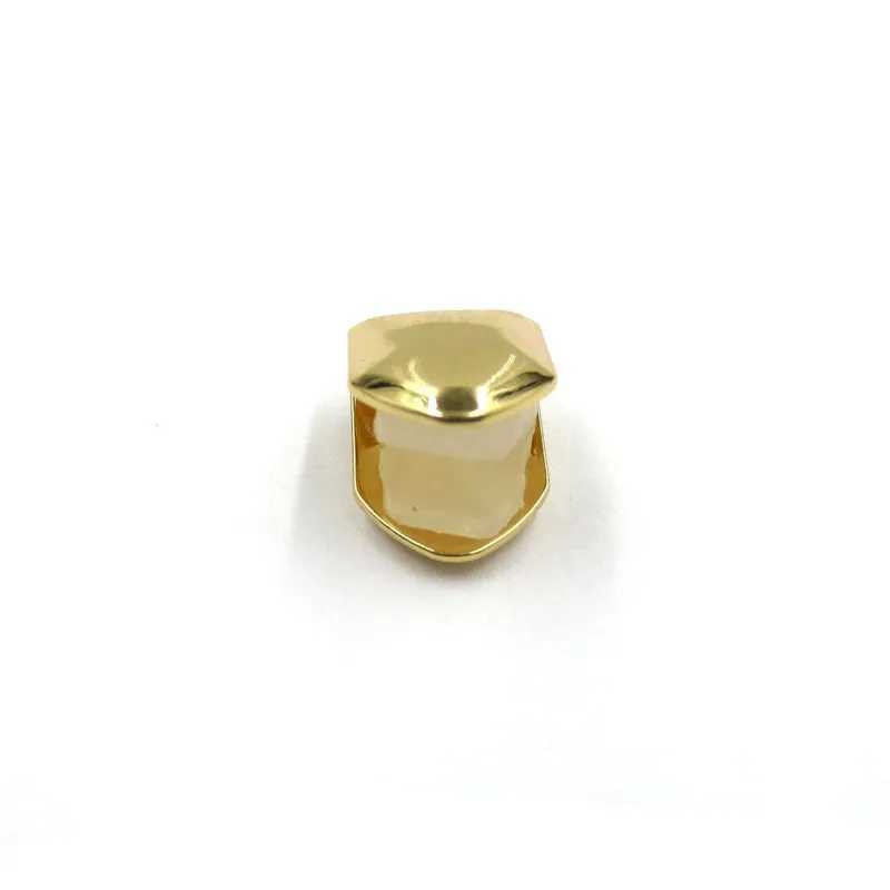Dental Grills Custom Gold Plated HipHop Single Tooth Grillz C Top Bottom Dental Grill Teeth Cs Cosplay Accories W241227