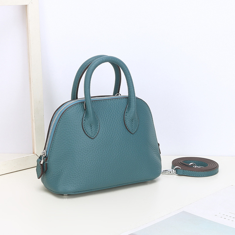 Small Shell Fashion Women Cow Leather Handbag Simple Shoulder Ladies Classic Crossbody Bags Multi Color Messenger Bag