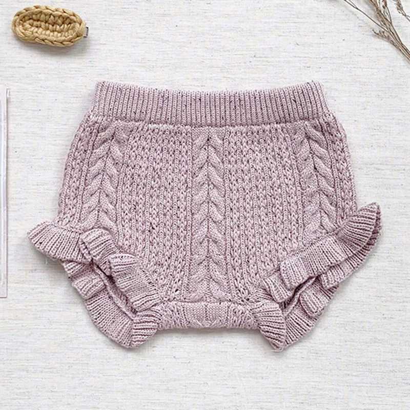 Autumn Winter Kids Baby Boys Girls Knit Short Pants Childrens Clothing Casual Baby Boys Girls Shorts Children Short Pants W241227