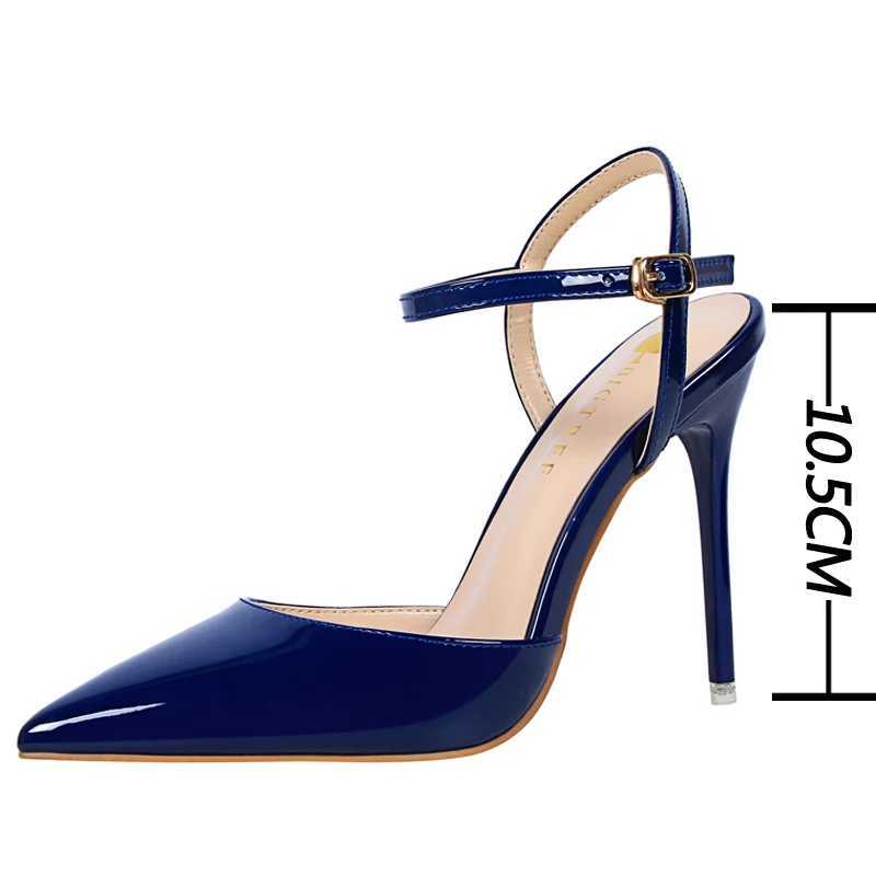 High Quality BIGTREE Shoes Fashion Sandals Women Patent Leather High Heels Women Sandals Summer Heeled Sandals Pointed Toe Women Pumps T241227