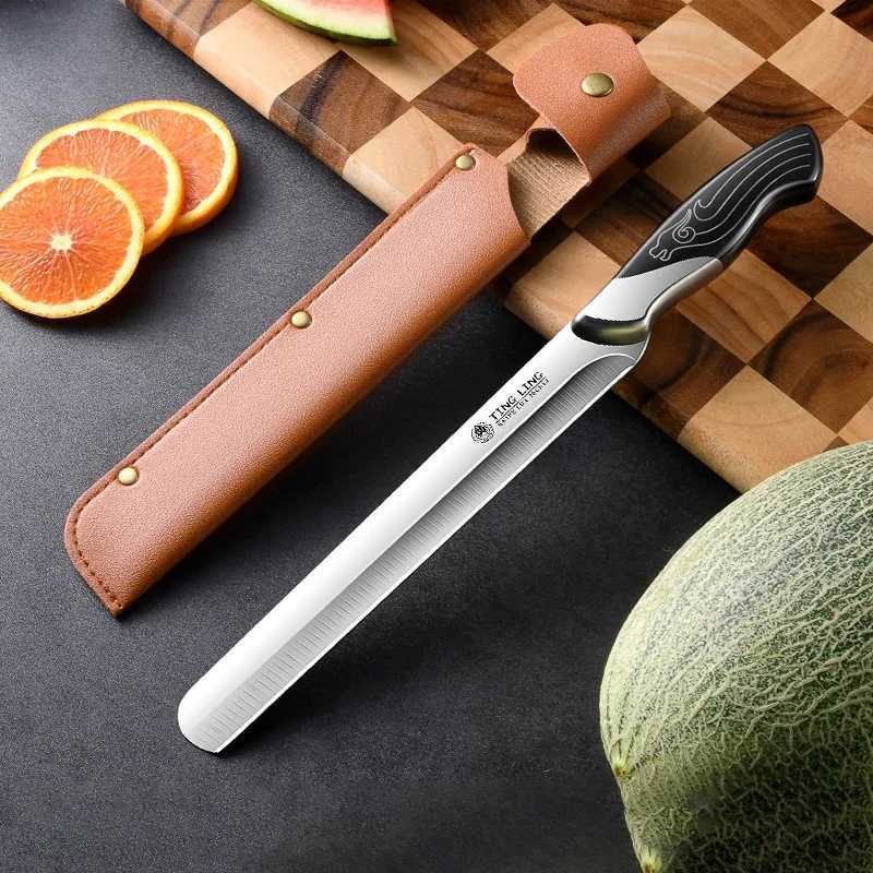 High grade stainless steel roast duck knife Mti functional roast duck knife kitchen chef barbecue knife Y241227