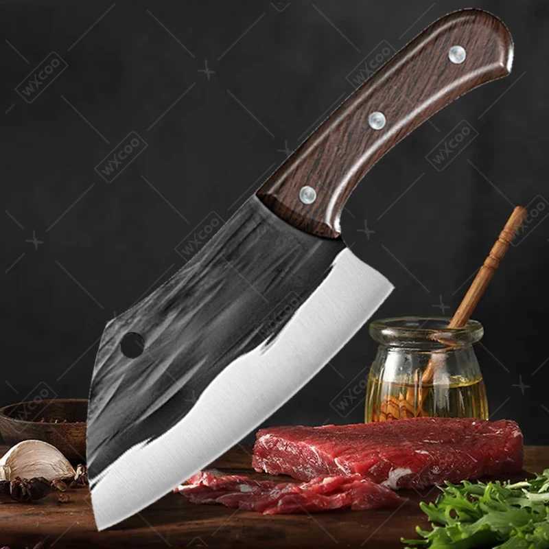 Kitchen knife stainless steel forging chopper chefs kitchen knife Japanese tea crispy meat but cooking with Cucillos de Cosina Y241227