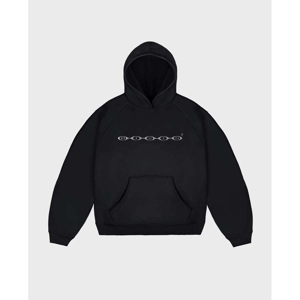 New hooded hoodie with letter pattern, men's women's sports autumn and winter trendy brand