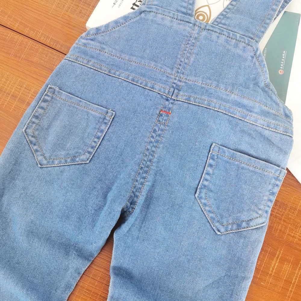 IENENS Toddler Baby Overalls Boys Long Pants Light Blue Denim Dungarees Kids Girl Jeans Jumpsuit Clothes Infant Bottoms 0-3Y W241227