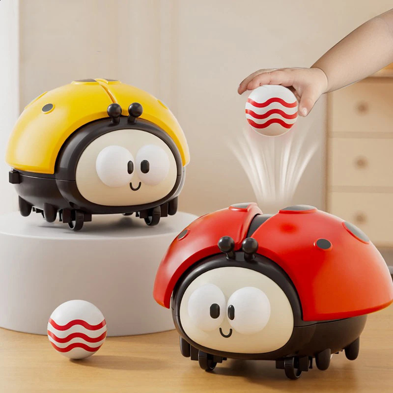 Ladybug Floating Ball Children Puzzle Toy Baby Early Education Focus Training Game Boys Girls 1-3 Year Old Crab Cute Animals Toy 241226