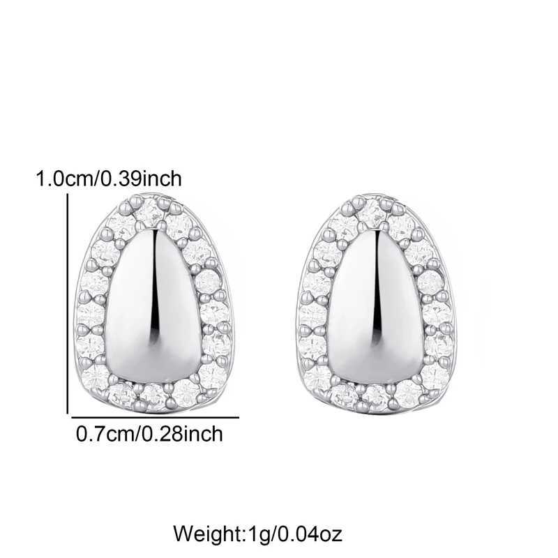 Hip Hop 2pcs d CsTeeth Grillz Gold Plated Cubic Zircon Micro Pave Top Bottom Charm Grills For Men Women Jewelry W241227
