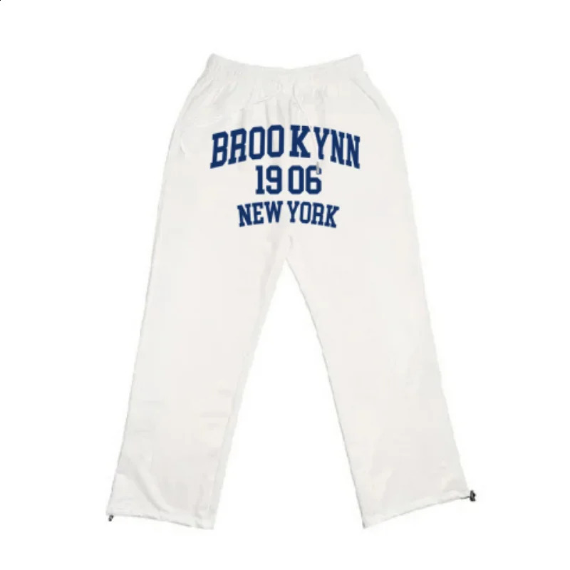Street Dance Hip-hop Drawstring n Sweatpants Women American Fashion Letter Print Pants for Women Autumn Winter Trousers 241220