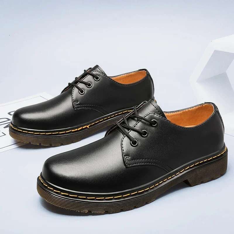 British Style Outdoor Brand Thick Bottom Oxford Lace Up Safety Beef Tendon Outsole Work Shoes Casual