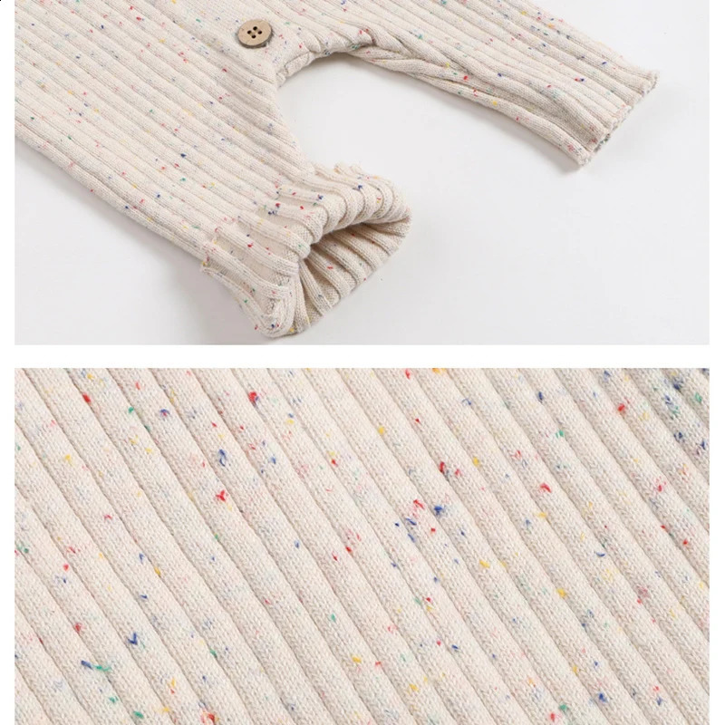 Autumn Infant Baby Girls Boys Knitted Jumpsuit Toddler Baby Girl Boys Long Sleeved Knitting Romper Children Clothes 241226