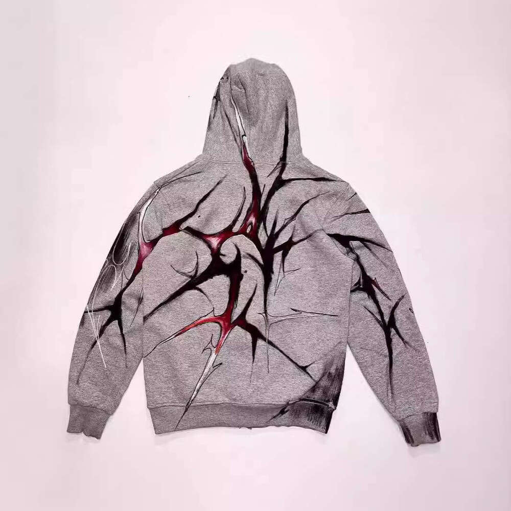 Spider web sweatshirt printed hoodie new hip-hop loose autumn and winter street style