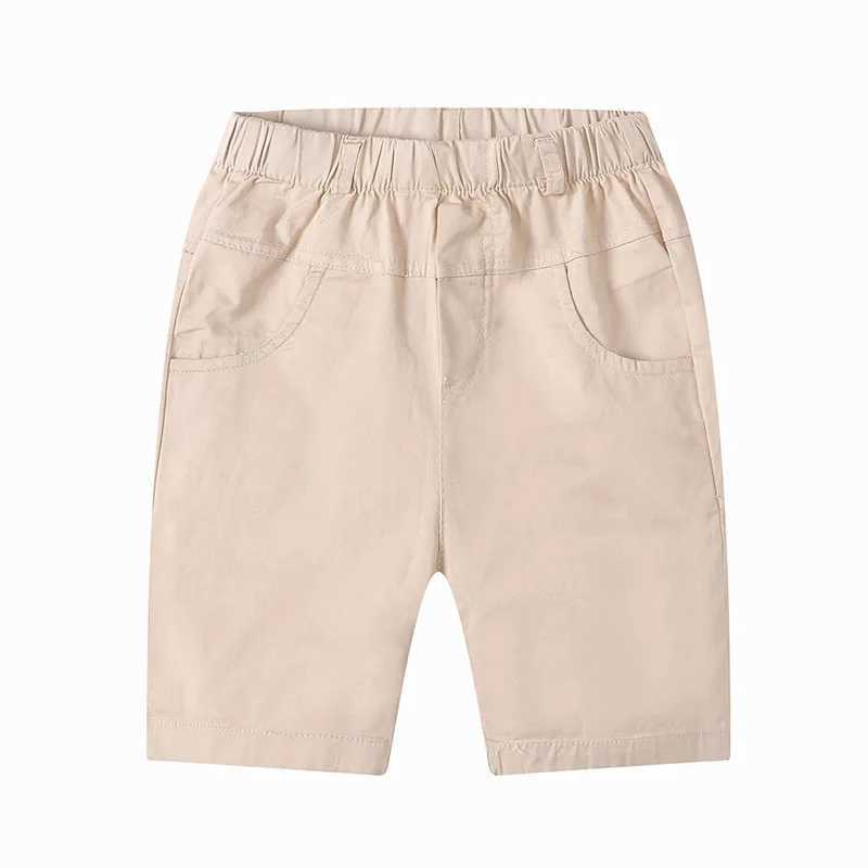 Summer Boys Shorts Solid Color Childrens Cargo Pants Teenager School Capris Woven Baby Casual Pants Kids Trousers Clothing W241227