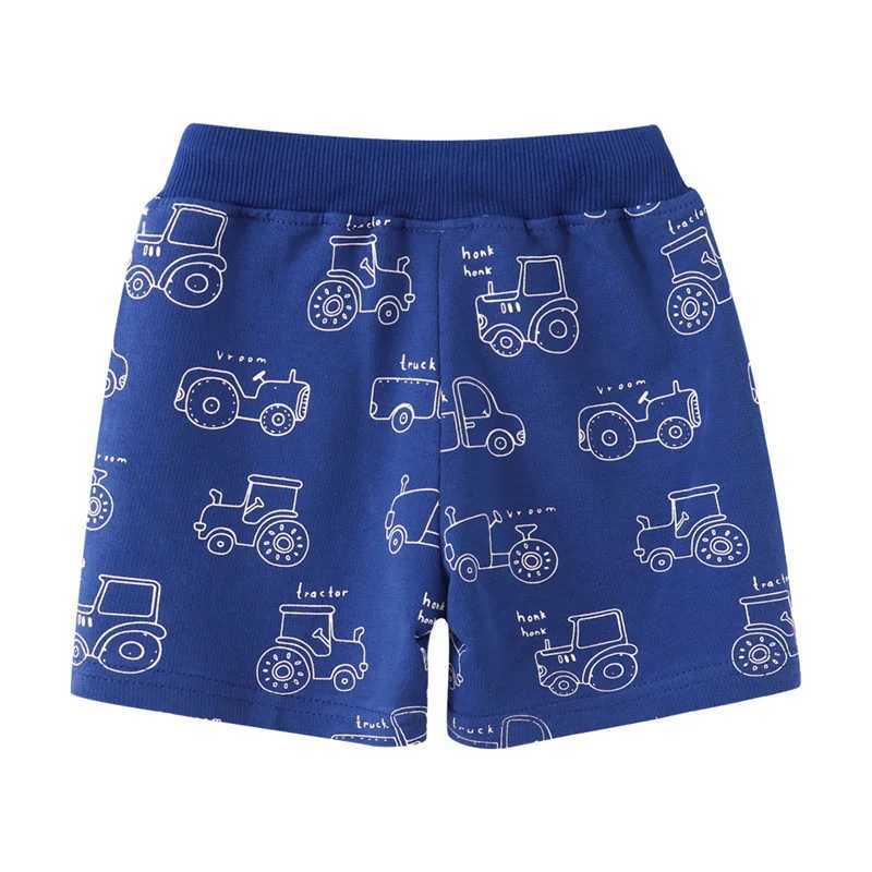 Jumping Meters Summer Shorts For Boys Girls Pockets Stripe Baby Drawstring Toddler Short Pants Fashion Kids Clothes W241227