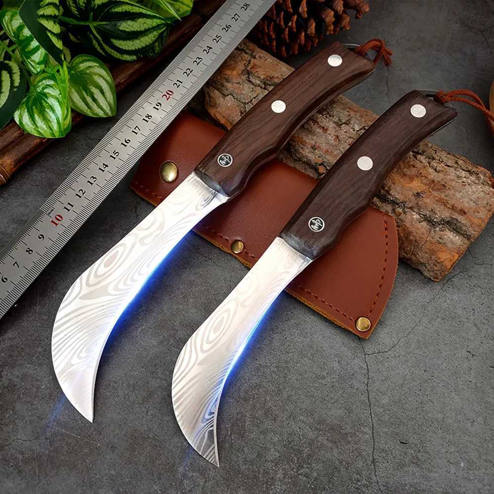 Cutting knife forged 5Cr15 stainless steel fishing practical wiring knife kitchen slicing but meat cutting knife Y241227