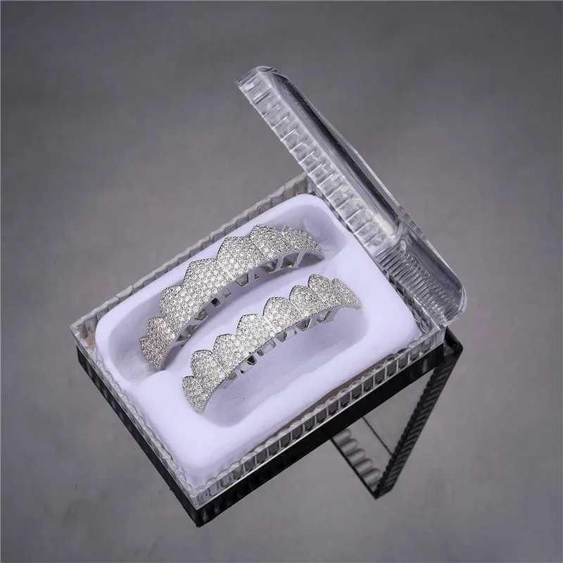 Feel Style Teen Grilz Set unisex cubic zirconia bottom box packaged as a hip-hop gift mens and womens jewelry W241227