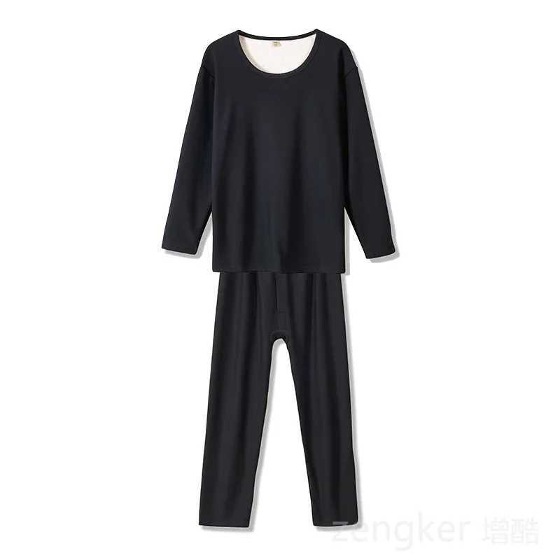 Mens autumn winter new big size high elasticity thermal underwear thickened thermal suit pijamas for men 8XL 9XLXJ241227
