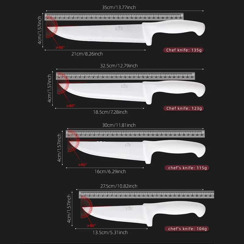 Fruit kitchen knife professional chef knife Utensil peeled white plastic handle knife kitchen knife and accessories Y241227