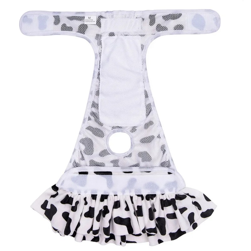 Washable Female Dog Diapers Highly Absorbent Girl Puppy Nappies Doggies Period Diapers Reusable Panties Dresses for Female Dogs
