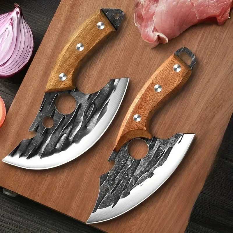 Forged But Kitchen Knife Accessories Handmade Household Chef Cook Knife Boning Knives for Meat Cleaver Vegetables Cutter Y241227
