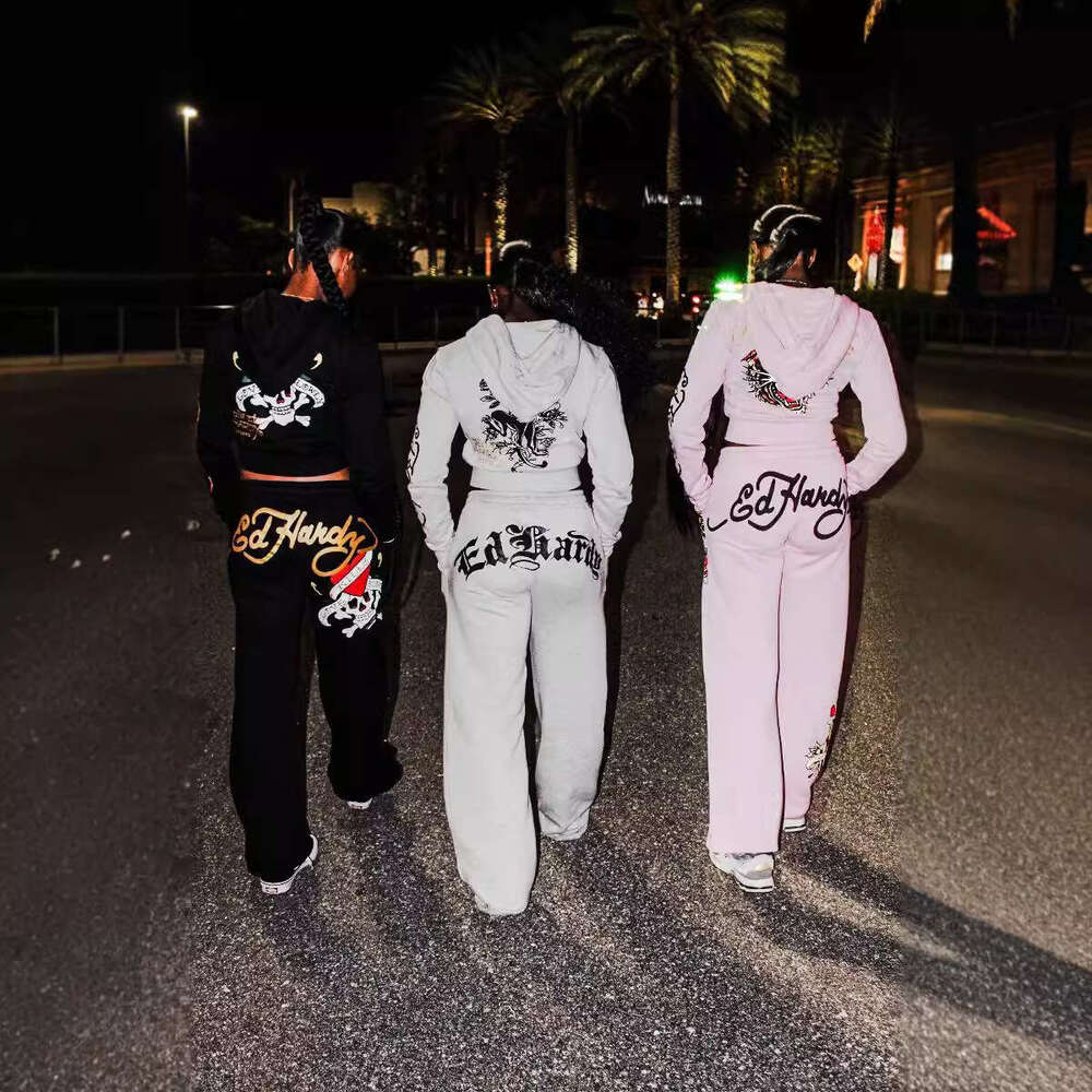 Graffiti pattern pullover hoodie, sweatshirt, sweatpants, women's suit, high street y2k hoodie