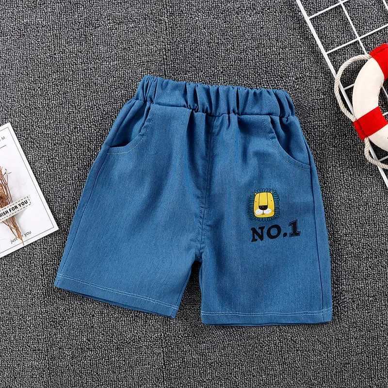Boys Shorts 2024 Summer Fashion Jogger for Kids Denim Toddler Pants Soft Shorts for Girls 1-6years Children Outfits Clothing W241227