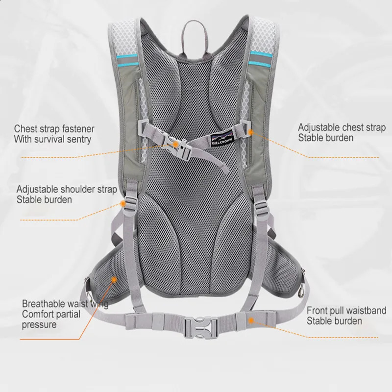 GOLDEN CAMEL 12L Mountaineering Backpacks Waterproof Camping Backpacks Climbing Bag for Men Hiking Cycling Travel Fishing241226