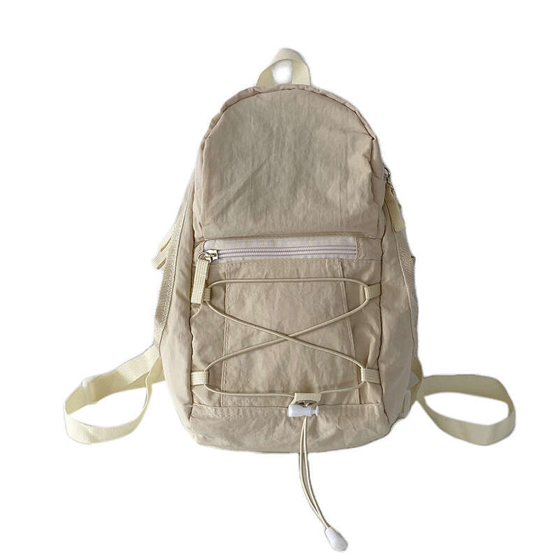 Japanese Small Book Bag Women, New Instagram Style Cute Drawstring Mini Casual Bag, Travel Lightweight Backpack For Women
