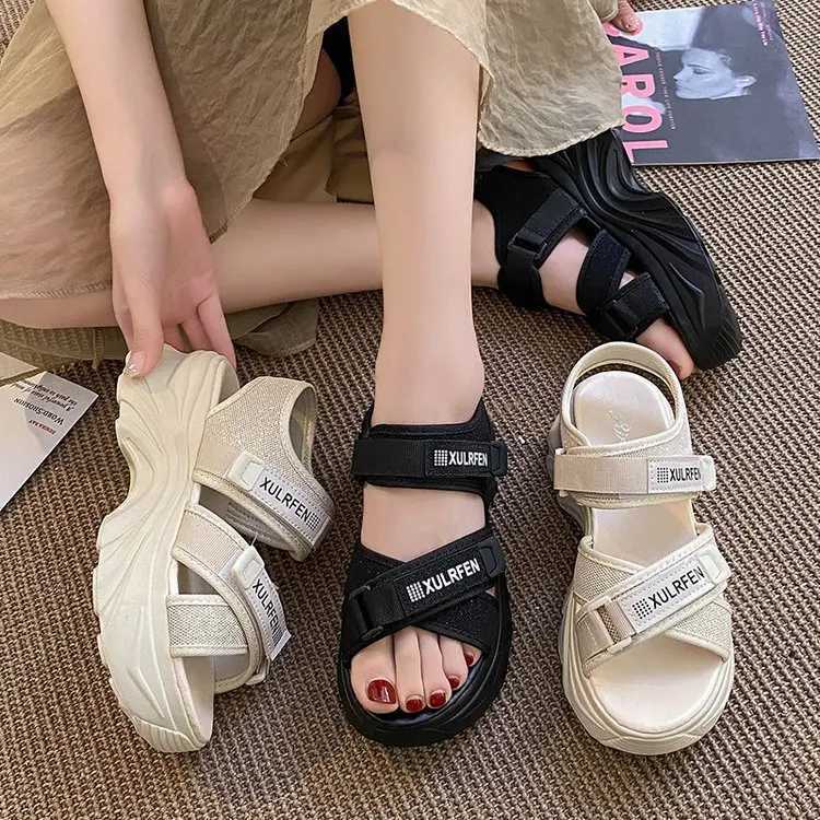 High Quality Sports Sandals Women Summer New Platform Womens Shoes Fashion Solid Color Beach Casual Womens Sandals T241227