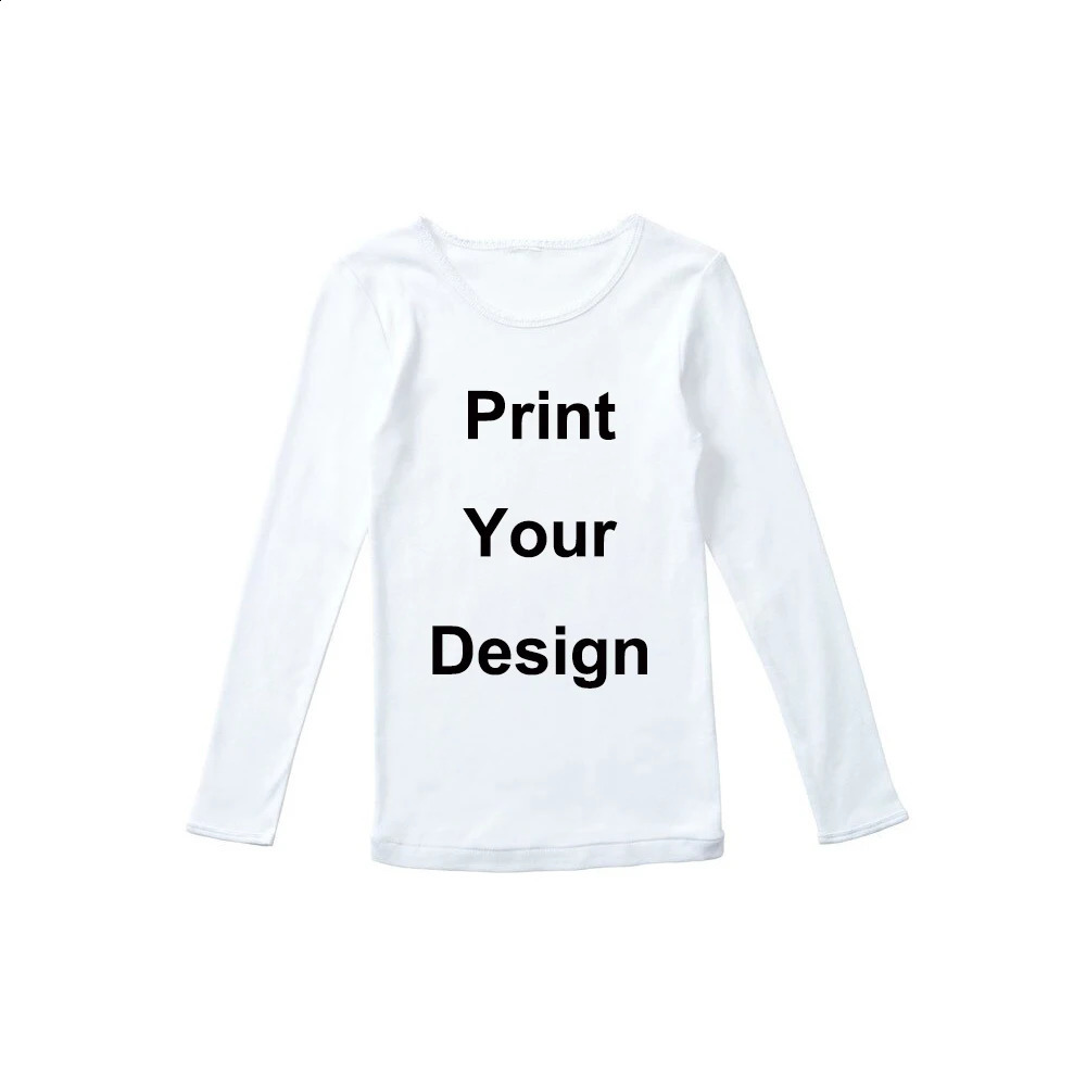 T-shirts Kids Long Sleeve T Shirt Baby Custom Your Own T-Shirt Boys/Girls DIY ClothesContact With Seller First 241226Y250119LVDM