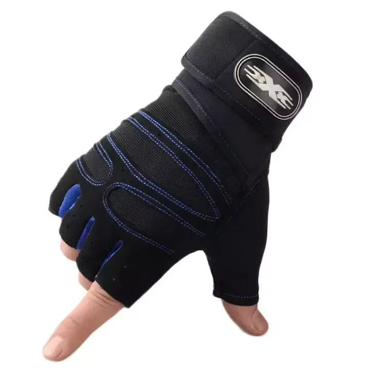 Half finger gym glove sport workout fitness glove custom cycling glove